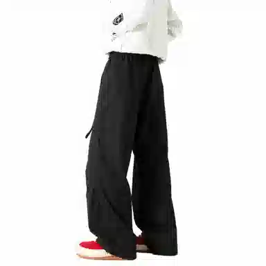 大卫贝肯 美式高街复古基础款纯色运动百搭工装裤 男女同款