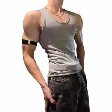 黑马漫画 简约透气舒适背心 男女同款