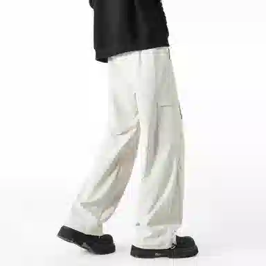 大卫贝肯 美式高街复古基础款纯色运动百搭工装裤 男女同款