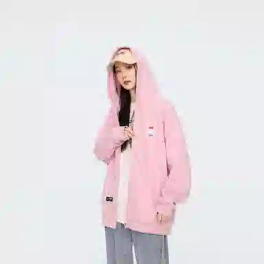 王者荣耀 鲁班七号星空梦想款 美式复古创意字母涂鸦简约落肩长袖休闲宽松多巴胺连帽夹克外套 男女同款