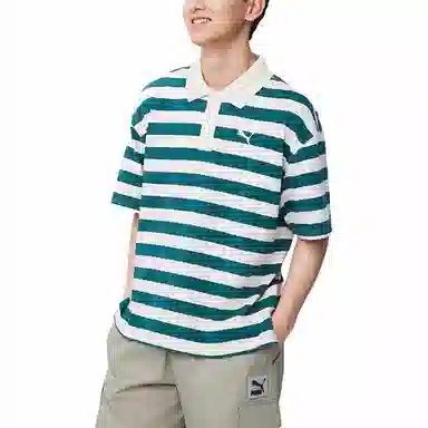 PUMA Striped SS25 WARDROBE ESS Polo