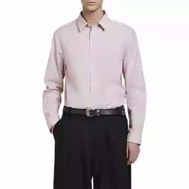 COS Long Sleeve Striped Shirt Pink