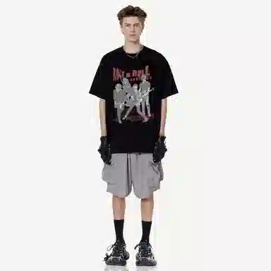 Pirkadat Vintage Band Print T-Shirt