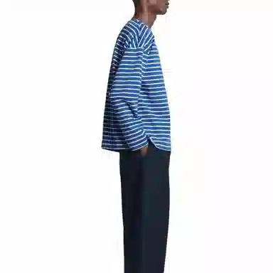 COS Striped Boatneck Long Sleeve Tee