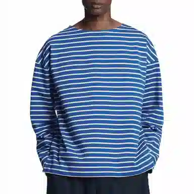 COS Striped Boatneck Long Sleeve Tee