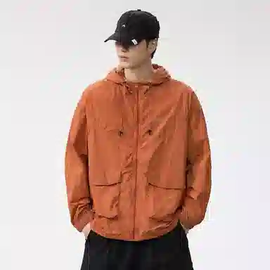 赞仕 美式轻薄工装百搭防紫外线纯色防晒服 男女同款