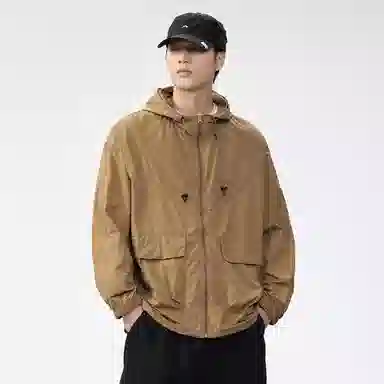 赞仕 美式轻薄工装百搭防紫外线纯色防晒服 男女同款