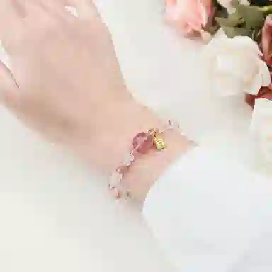 迎百宝 发财暴富路路通 好运新中式国风转运珠浪漫招桃花旺人气 水晶 玉石手串 男女同款情侣款