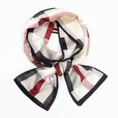 上海故事 春秋韩版潮流气质窄边文艺风西装出行 聚酯纤维 丝巾 女款