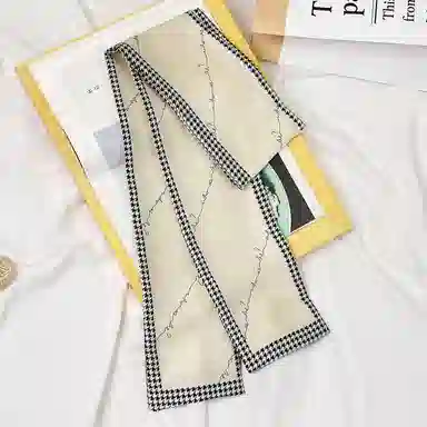 上海故事 春秋韩版潮流气质窄边文艺风西装出行 聚酯纤维 丝巾 女款