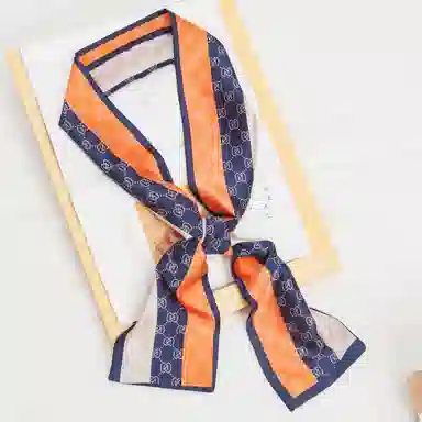 上海故事 春秋韩版潮流气质窄边文艺风西装出行 聚酯纤维 丝巾 女款