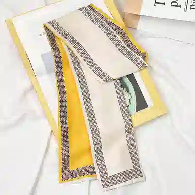 上海故事 春秋韩版潮流气质窄边文艺风西装出行 聚酯纤维 丝巾 女款