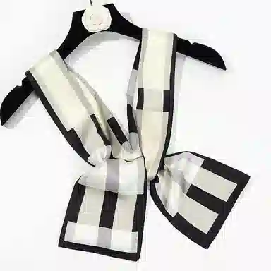 上海故事 春秋韩版潮流气质窄边文艺风西装出行 聚酯纤维 丝巾 女款