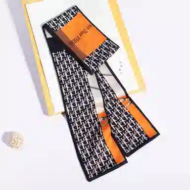 上海故事 春秋韩版潮流气质窄边文艺风西装出行 聚酯纤维 丝巾 女款