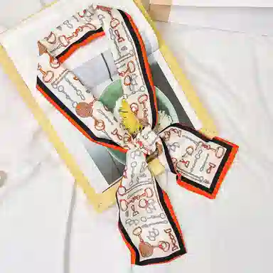 上海故事 春秋韩版潮流气质窄边文艺风西装出行 聚酯纤维 丝巾 女款