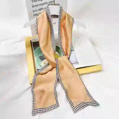 上海故事 春秋韩版潮流气质窄边文艺风西装出行 聚酯纤维 丝巾 女款