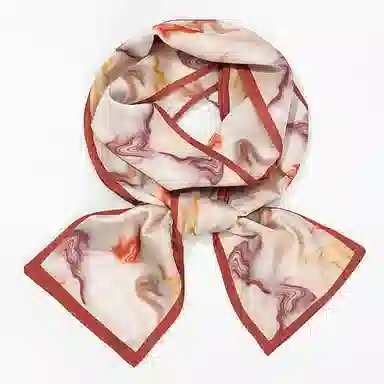 上海故事 春秋韩版潮流气质窄边文艺风西装出行 聚酯纤维 丝巾 女款