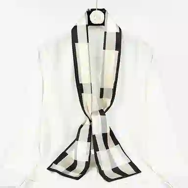 上海故事 春秋韩版潮流气质窄边文艺风西装出行 聚酯纤维 丝巾 女款