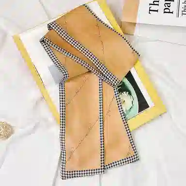 上海故事 春秋韩版潮流气质窄边文艺风西装出行 聚酯纤维 丝巾 女款