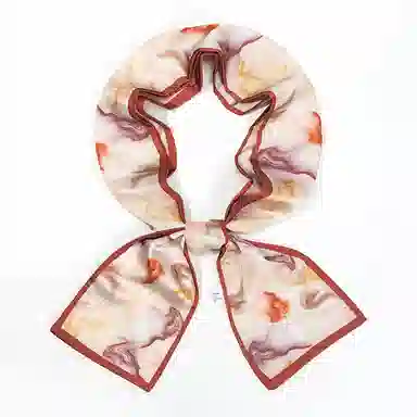 上海故事 春秋韩版潮流气质窄边文艺风西装出行 聚酯纤维 丝巾 女款