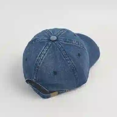 优莲茵 韩版可爱简约卡通狐狸刺绣  四季通用复古遮阳防晒水洗牛仔帽 户外运动登山出游 时尚百搭休闲显脸小 棉 鸭舌帽 男女同款情侣款