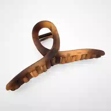 简应舒 磨砂鲨鱼夹后脑勺夹头发大夹子时尚简约 亚克力 发夹 女款