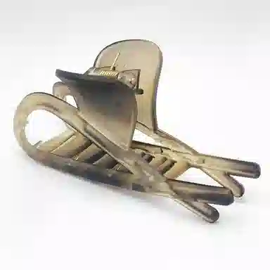 简应舒 磨砂抓夹后脑勺鲨鱼夹抓头发简约 亚克力 发夹 女款