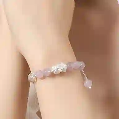 【S999足银&紫定有钱】 金师傅 九紫离火貔貅 招财纳福旺事业新中式国潮气质简约百搭 小众轻奢设计高级#好运 紫水晶 手串 男女同款情侣款