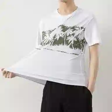LISENPOK Ice Silk Short Sleeve Tee