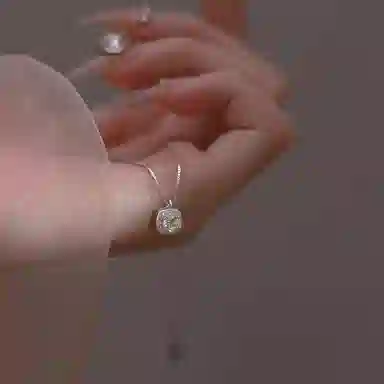 韵系 方形小众高级感时尚 铜 项链 女款