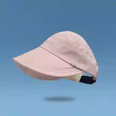 优幽兰 休闲简约纯色太阳帽百搭时尚夏季防紫外线宽帽檐显脸小遮阳帽骑车必备可扎马尾 聚酯纤维 鸭舌帽 女款