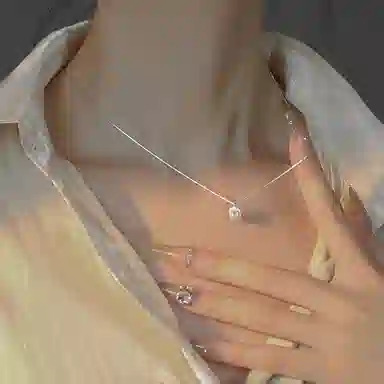 韵系 方形小众高级感时尚 铜 项链 女款