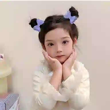 贯古今 儿童头绳高级感亮片蝴蝶结女童头饰亮闪闪可爱宝宝扎辫子皮筋 尼龙 发圈 女款