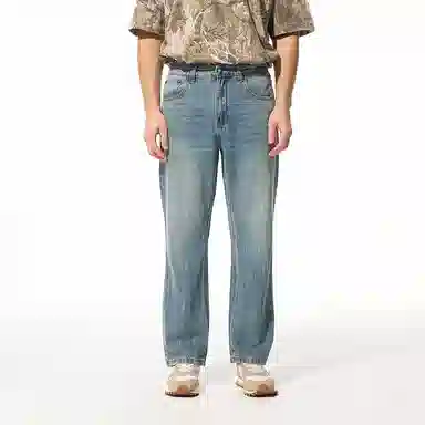 FAIRWHALE Straight Jeans Blue