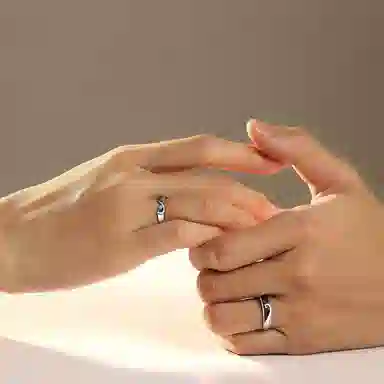 Qike Feng Qiuhuang Couple Ring S925 Silver