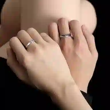 Qike Feng Qiuhuang Couple Ring S925 Silver