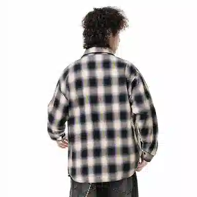 红蜻蜓 美式复古经典高街简约基础款百搭宽松休闲高级感长袖衬衫 男女同款