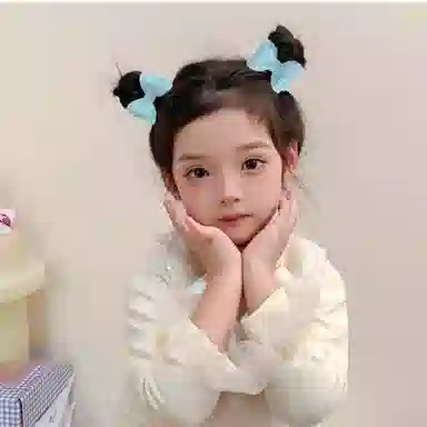 贯古今 儿童头绳高级感亮片蝴蝶结女童头饰亮闪闪可爱宝宝扎辫子皮筋 尼龙 发圈 女款