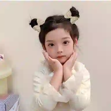 贯古今 儿童头绳高级感亮片蝴蝶结女童头饰亮闪闪可爱宝宝扎辫子皮筋 尼龙 发圈 女款