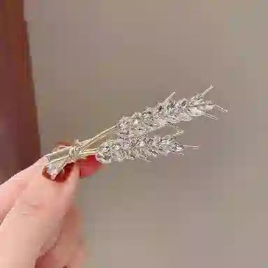 贯古今 麦穗鸭嘴夹子刘海侧边夹 合金 发夹 女款