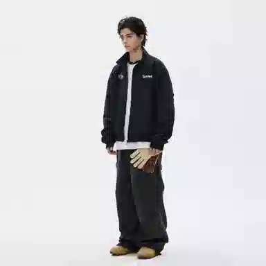 普鲁士多特蒙德 日系休闲百搭宽松立领长袖夹克外套 男女同款