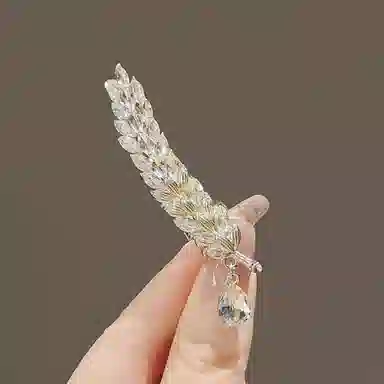 贯古今 麦穗鸭嘴夹子头饰发饰发卡网红刘海侧边夹 合金 发夹 女款