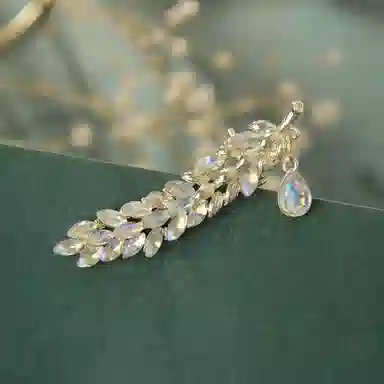 贯古今 麦穗鸭嘴夹子头饰发饰发卡网红刘海侧边夹 合金 发夹 女款