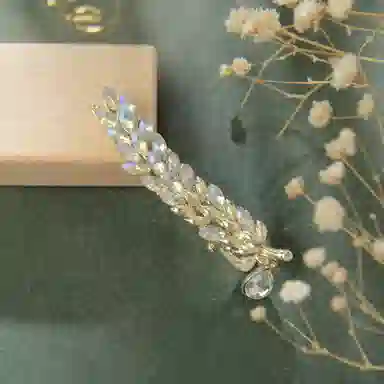 贯古今 麦穗鸭嘴夹子头饰发饰发卡网红刘海侧边夹 合金 发夹 女款