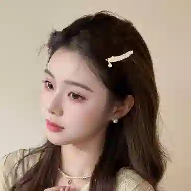 贯古今 麦穗鸭嘴夹子头饰发饰发卡网红刘海侧边夹 合金 发夹 女款