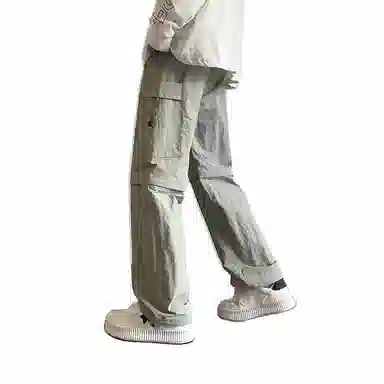 杜克恩 微弹纯色宽松工装裤 男款