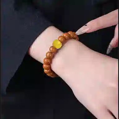 郁馨 平安喜乐 学业有成 考试考研上岸 复古文艺风森系禅味新中式国潮文玩盘玩佛珠念珠礼盒装#好运 猴头核桃 手串 男女同款情侣款