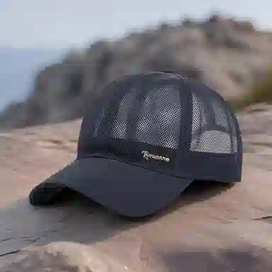 啄木鸟 全网眼透气速干棒球帽户外骑行排汗遮阳帽防晒帽 聚酯纤维 鸭舌帽 男款