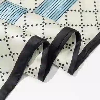 上海故事 懒人必备四季时尚百搭布扣小长条外搭气质尖角 丝巾 女款