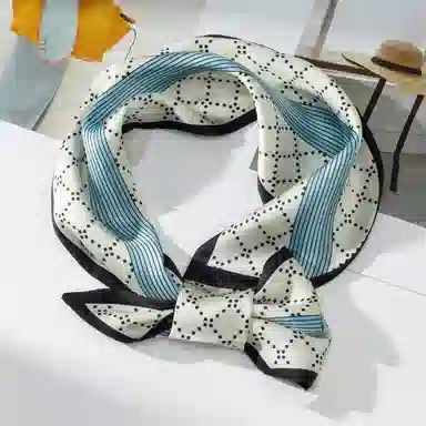 上海故事 懒人必备四季时尚百搭布扣小长条外搭气质尖角 丝巾 女款